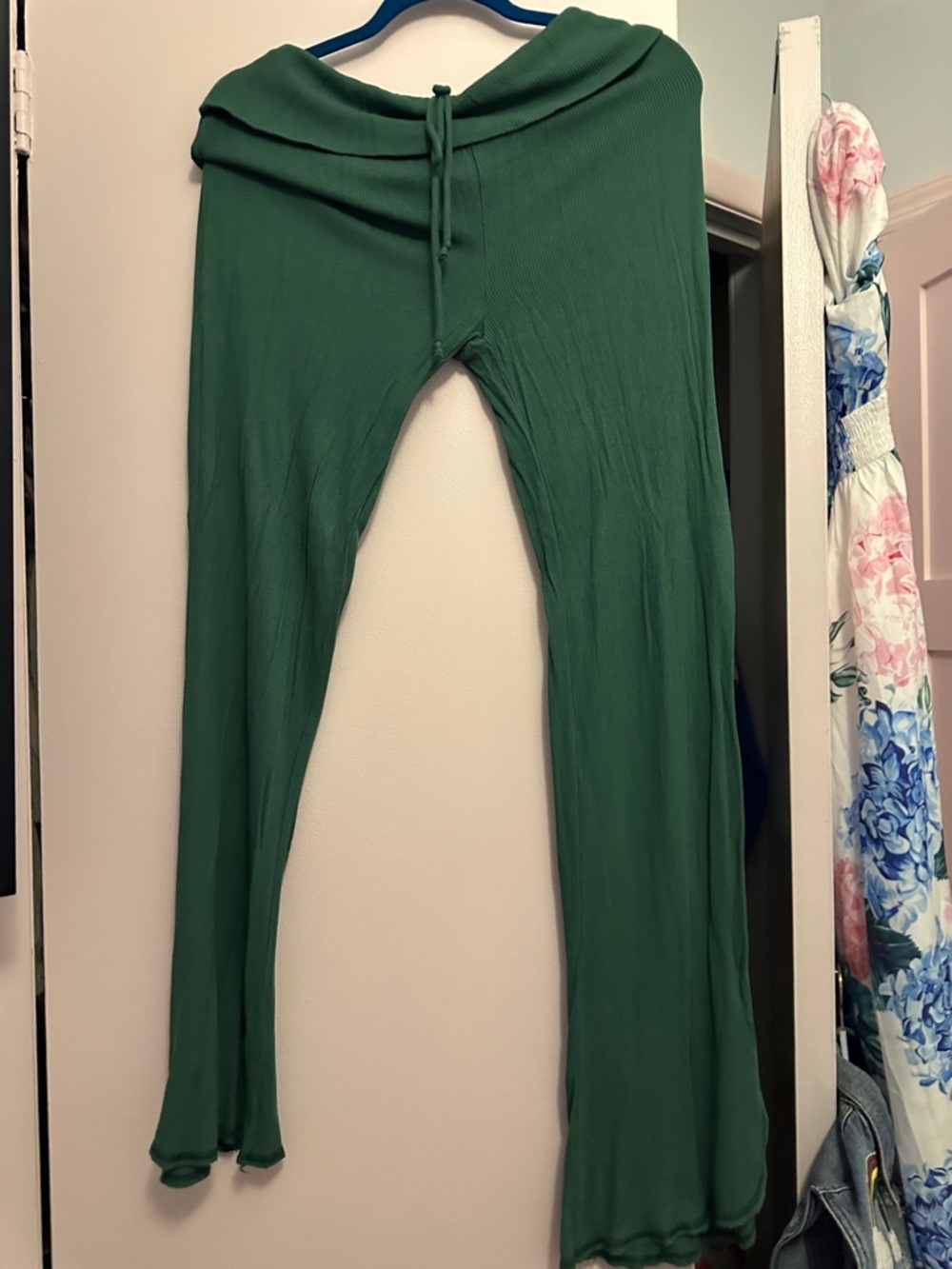 Urban Outfitters Forest Green Fold-Over Waist Leggings